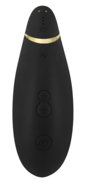 Чёрный бесконтактный клиторальный стимулятор Womanizer Premium - 3