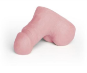 Мягкий имитатор пениса Pink Limpy экстра малого размера - 9 см. - 0