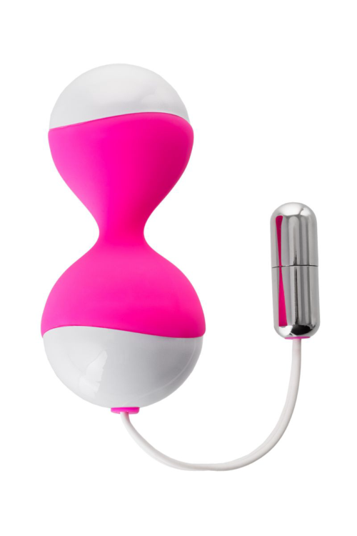 Бело-розовые вагинальные шарики Nalone MiuMiu - 3