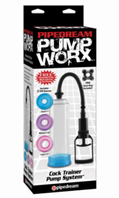 Вакуумная помпа Pump Worx Cock Trainer Pump System с цветными вставками - 0