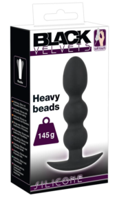 Тяжелая анальная елочка Heavy Beads - 13,3 см. - 3