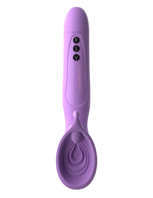 Женская вакуумная помпа с вибрацией Vibrating Roto Suck-Her - 3