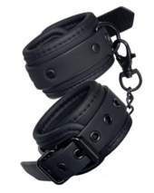 Чёрные наручники BLAZE HANDCUFF BLACK - 0