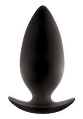 Большая чёрная анальная пробка Renegade Spades для ношения - 10,1 см. - 0