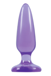 Малая фиолетовая анальная пробка Jelly Rancher Pleasure Plug Small - 10,2 см. - 1