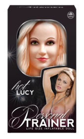 Надувная кукла с вибрацией и 2 любовными отверстиями Hot Lucy Lifesize Love Doll - 0