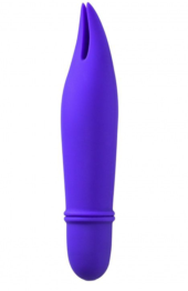 Фиолетовый мини-вибратор Universe Teasing Ears - 12,5 см. - 2
