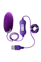 Фиолетовое виброяйцо с пультом управления A-Toys Cony, работающее от USB - 1