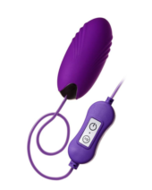 Фиолетовое виброяйцо с пультом управления A-Toys Cony, работающее от USB - 0
