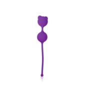 Фиолетовые вагинальные шарики с ушками Cosmo - 0