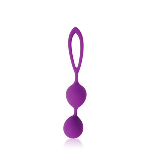 Фиолетовые двойные вагинальные шарики Cosmo - 0