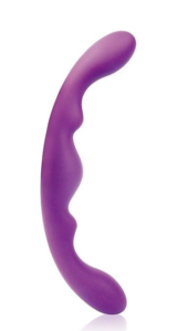 Фиолетовый двусторонний фаллоимитатор Cosmo - 26 см. - 0