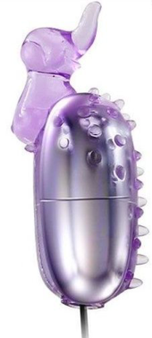Фиолетовое виброяйцо Elephant - 0