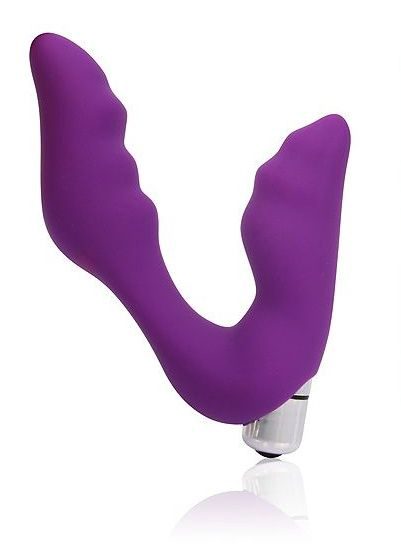 Фиолетовый вибромассажер Сosmo - 12,7 см. - 0