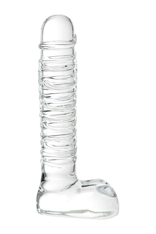 Стеклянный прозрачный фаллоимитатор Sexus Glass - 21 см. - 2