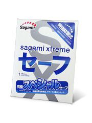 Презерватив Sagami Xtreme Ultrasafe с двойным количеством смазки - 1 шт. - 0