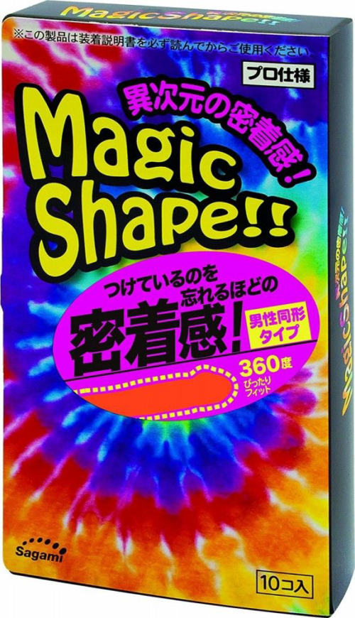 Презервативы Sagami Xtreme Magic Shape с ребристым швом - 10 шт. - 0