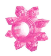 Розовое эрекционное кольцо Cockring star - 0