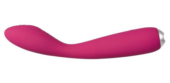 Ярко-розовый G-стимулятор IRIS Clitoral G-spot Vibrator - 18 см. - 2