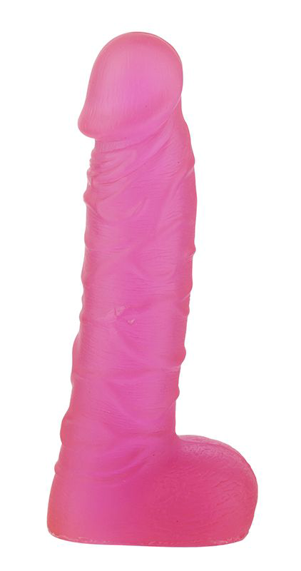 Розовый фаллоимитатор XSKIN 7 PVC DONG TRANSPARENT PINK - 18 см. - 0