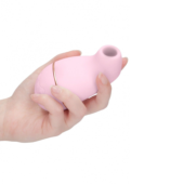 Розовый клиторальный вакуум-волновой массажер Irresistible Kissable - 2
