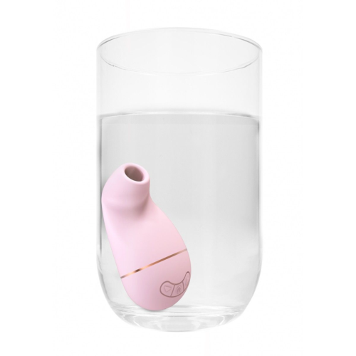 Розовый клиторальный вакуум-волновой массажер Irresistible Kissable - 3