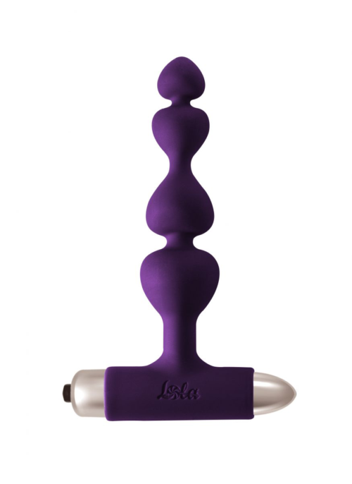 Фиолетовая анальная вибропробка-елочка New Edition Excellence - 15 см. - 0