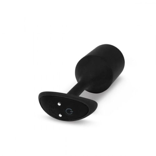 Черная пробка для ношения с вибрацией Snug Plug 4 - 14 см. - 1
