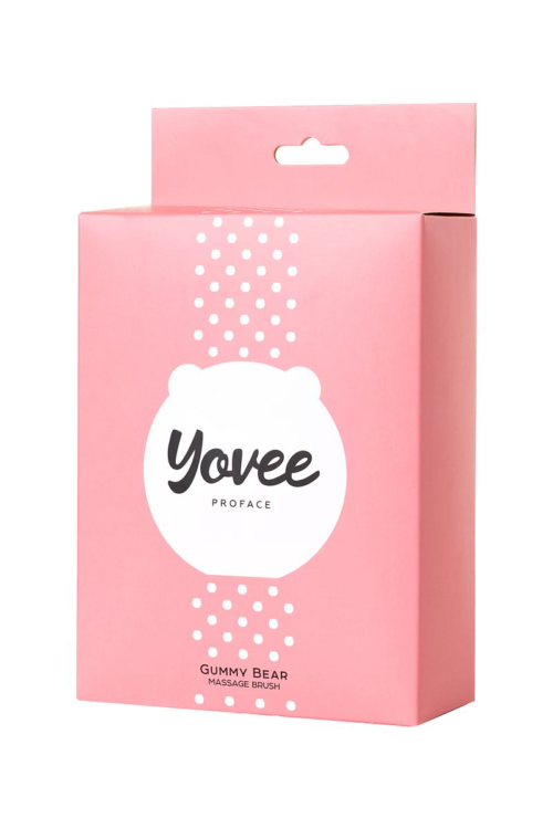 Розовый силиконовый массажер для лица Yovee Gummy Bear - 10