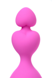 Розовая силиконовая анальная пробка Loverty - 8 см. - 7