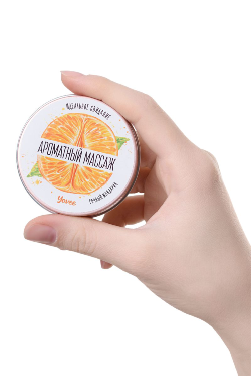 Массажная свеча «Ароматный массаж» с ароматом мандарина - 30 мл. - 6