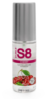 Смазка на водной основе S8 Flavored Lube со вкусом вишни - 50 мл. - 0