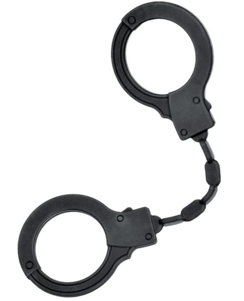 Черные силиконовые наручники A-Toys без ключа - 0