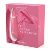 Розовый бесконтактный клиторальный стимулятор Womanizer Premium - 5