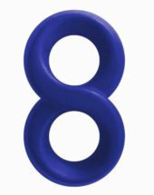 Синее эрекционное кольцо-восьмерка Infinity Ring - 0