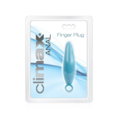 Голубая анальная пробка Climax Anal Finger Plug - 10,5 см. - 1
