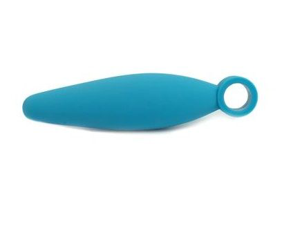 Голубая анальная пробка Climax Anal Finger Plug - 10,5 см. - 0