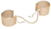 Дизайнерские золотистые наручники Desir Metallique Handcuffs Bijoux - 0