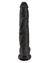 Чёрный фаллоимитатор-гигант 14 Cock with Balls - 37,5 см. - 0