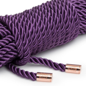 Фиолетовая веревка для связывания Want to Play? 10m Silky Rope - 10 м. - 4