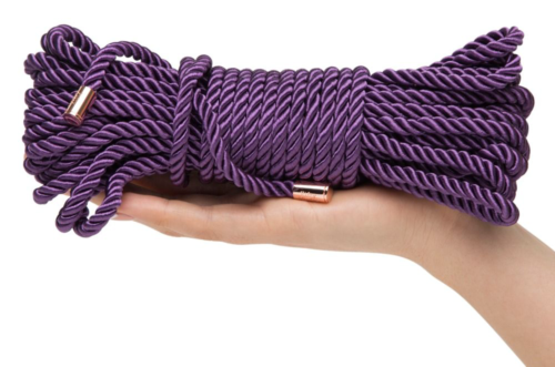 Фиолетовая веревка для связывания Want to Play? 10m Silky Rope - 10 м. - 1
