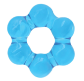 Голубое эрекционное кольцо Spinner Ring - 0