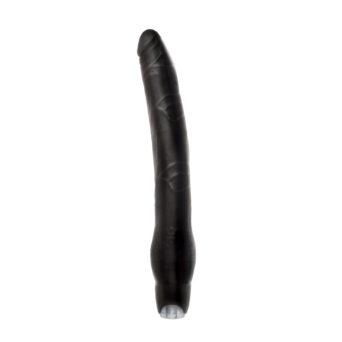 Длинный чёрный вибратор Monster Meat Long Vibe - 30,5 см. - 0