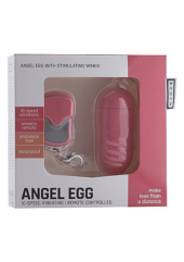 Розовое виброяйцо Angel Egg с пультом ДУ - 2