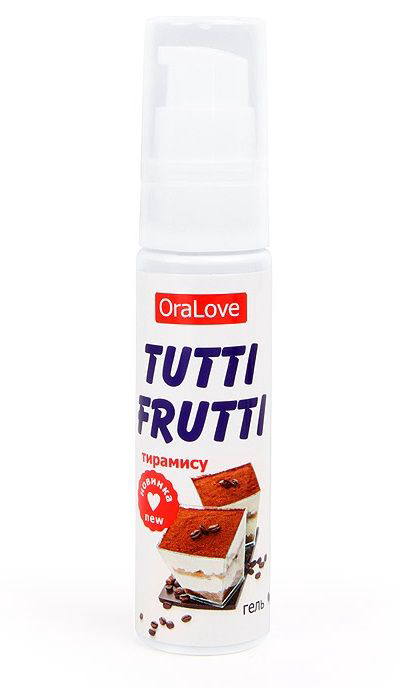 Гель-смазка Tutti-frutti со вкусом тирамису - 30 гр. - 0