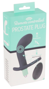 Темно-фиолетовый вибростимулятор простаты с пультом ДУ Remote Controlled Prostate Plug - 6