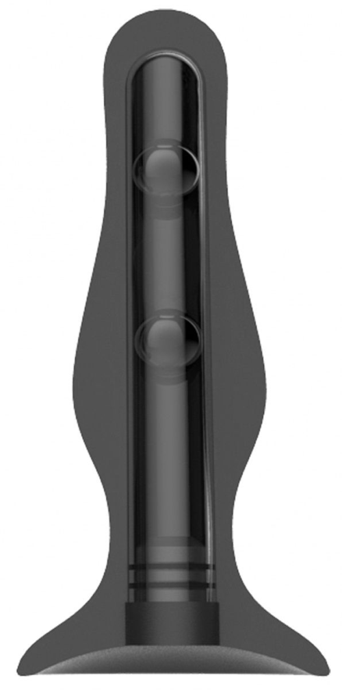 Черная анальная пробка Self Penetrating Butt Plug № 67 - 12,7 см. - 2