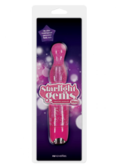 Розовая виброёлочка Starlight Gems Libra Vibrating Massager - 20,5 см. - 1