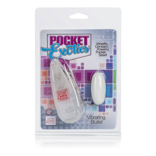 Виброяйцо белого цвета Pocket Exotics Vibrating Bullet - 3