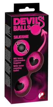 Вагинальные шарики в силиконовой оболочке Devils Balls - 1